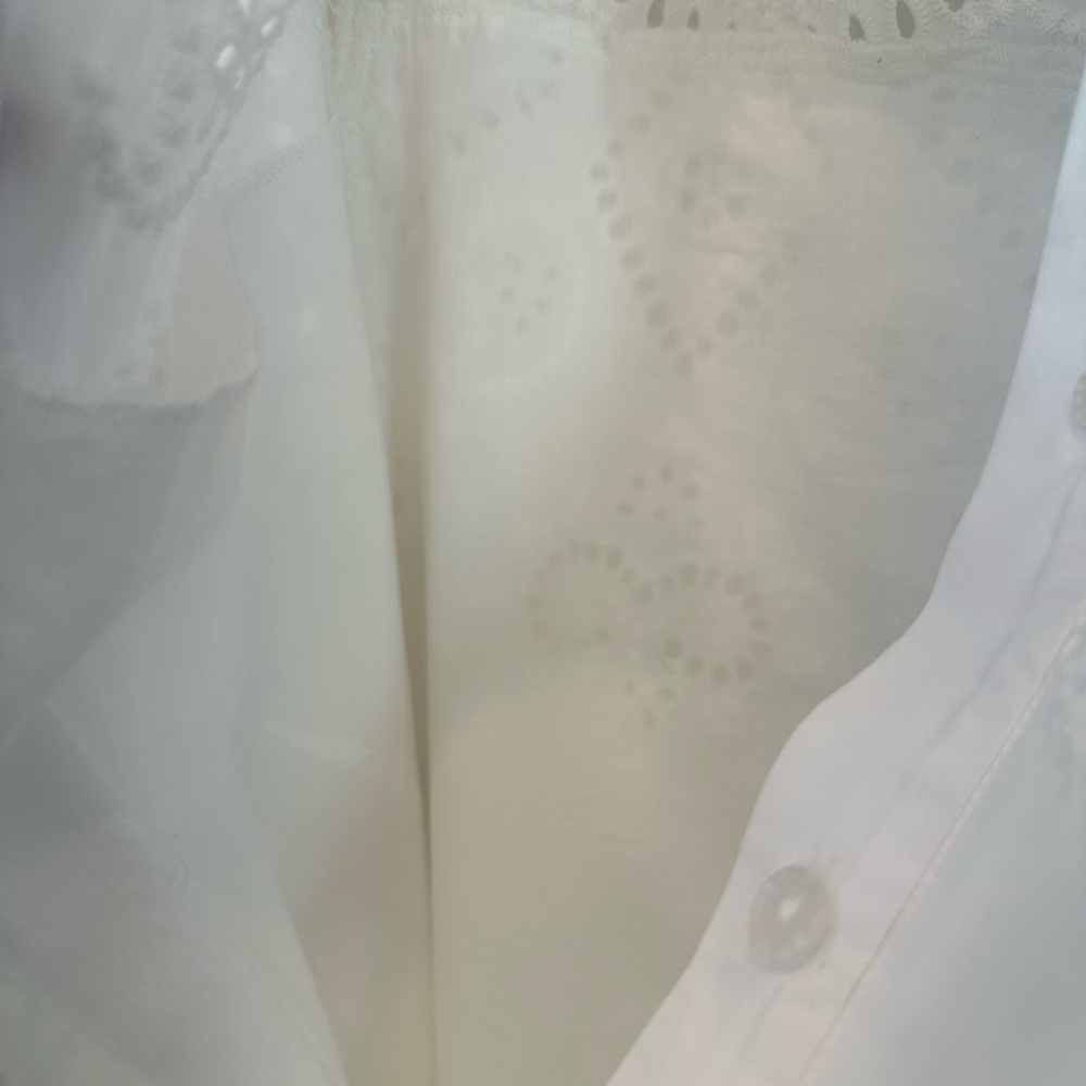 Shoshanna Blakely Eyelet White Dress Sz 6 - Picture 8 of 13